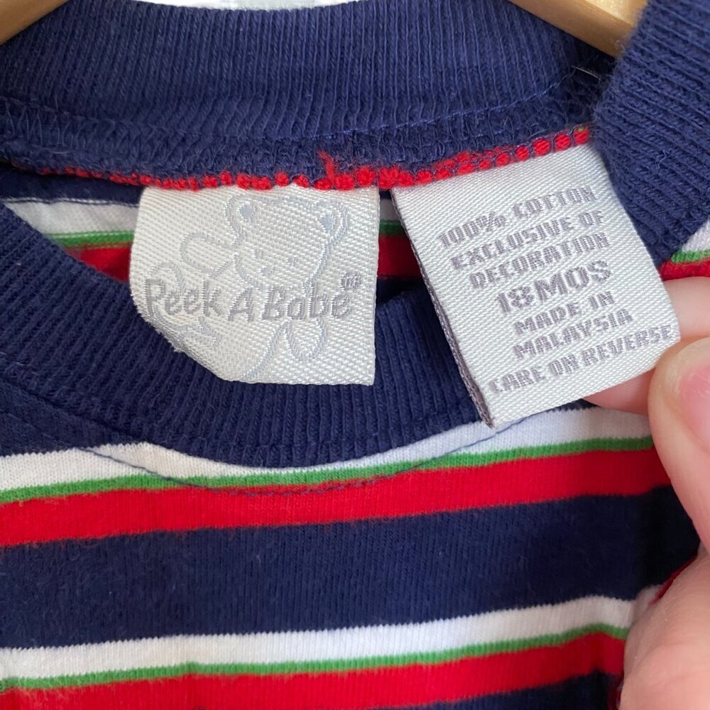 Baby Boy/Girl Vintage Baseball Patch Tee - Size 18 Months 90's - Picture 4 of 5